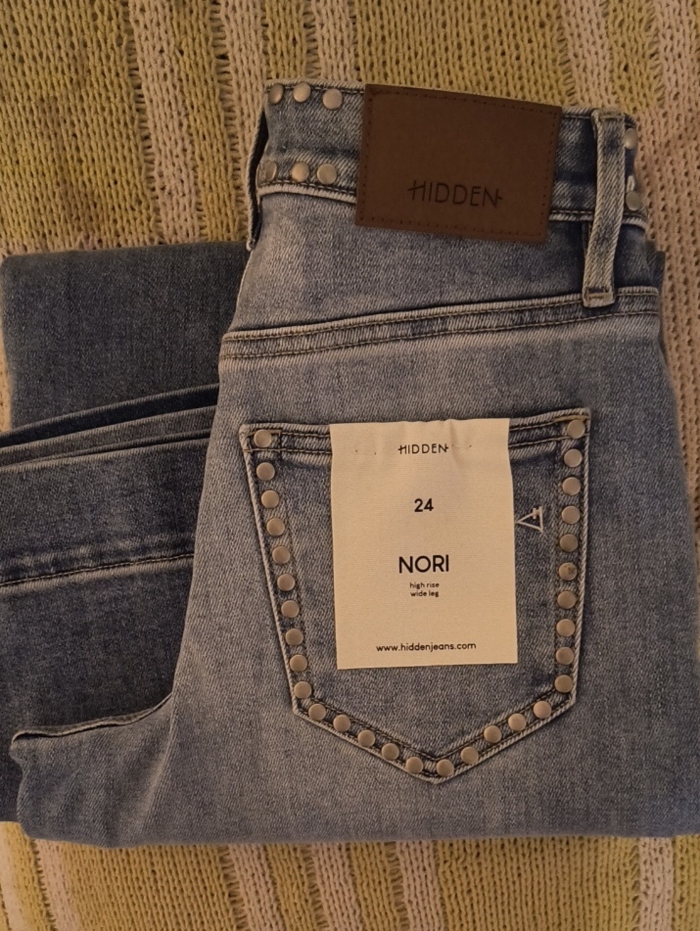 Nori High-Rise Wide Leg Jeans in Light Blue - Size 24